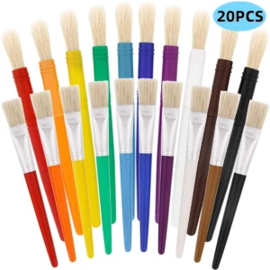 Set of 20 Craft Paint Brushes in Art Supplies