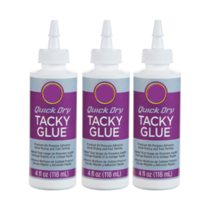 Quick Dry Tacky Glue, 4 FL OZ - 3 Pack