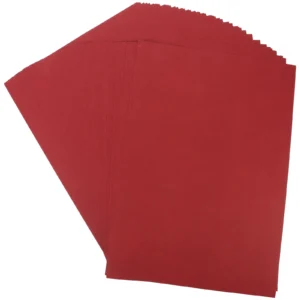 50Pcs Colored Paperboard Material Smooth Craft - Red