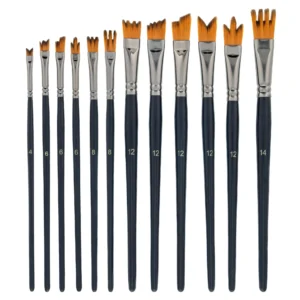 12 Piece Special Effects Artist Paint Brush Set - Multi-Liner