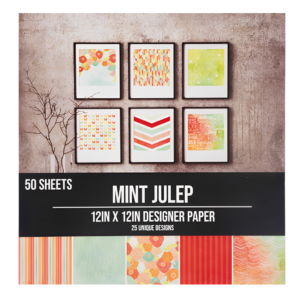 Solid Mint Julep Designer Paper Pad, 12x12