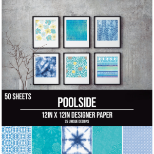 Blue Pool Side Designer Paper Pad, 12