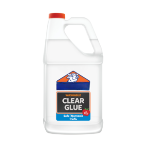 Liquid Clear Glue, Clear, Washable, Great for Making Slime, 1 Gallon