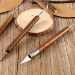 6pcs Clay Sculpting Set Wax Carving Pottery Tools